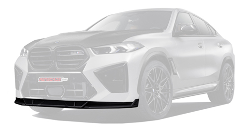Carbon splitter for BMW X6M Competiton LCI