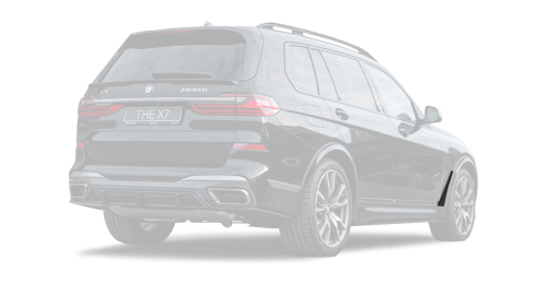 Carbon front fender inserts for BMW X7