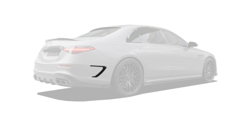 Carbon rear bumper inserts for Mercedes-Benz S63 W223