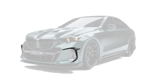 Carbon front bumper inserts for BMW 5 G60