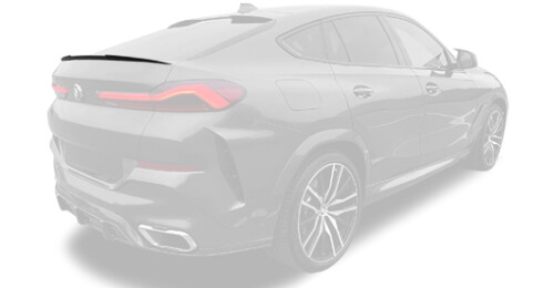 Карбоновый спойлер для BMW X6 G06 нижний