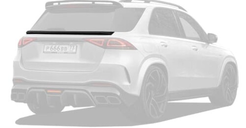 Карбоновый спойлер для Mercedes-Benz GLE V167 нижний