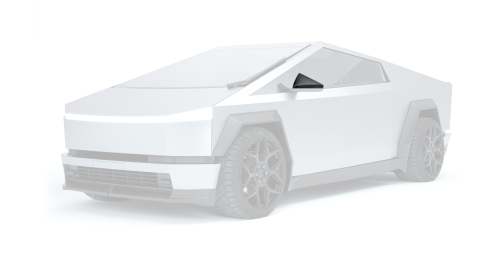 Carbon mirror covers for Tesla Cybertruck