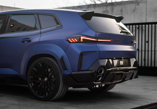 Matt blue BMW XM with Renegade kit in Cannes