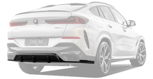 Carbon diffuser for BMW X6 G06