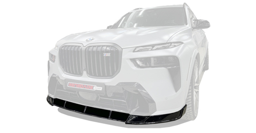 Carbon front splitter V2 for BMW X7 LCI