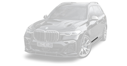 Carbon front and rear door inserts for BMW X7
