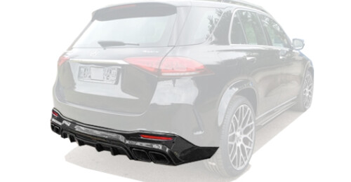 Carbon diffuser for Mercedes-benz GLE V167