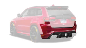 Rear bumper with diffuser