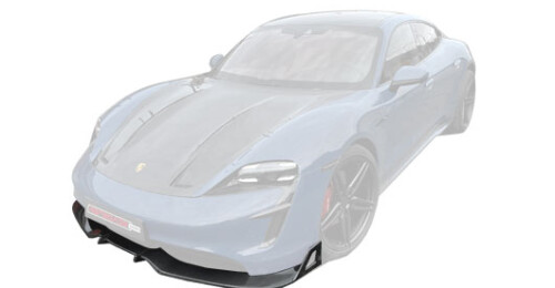 Carbon Frontlippe für Porsche Taycan