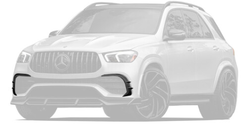 Front bumper inserts for Mercedes-Benz GLE V167
